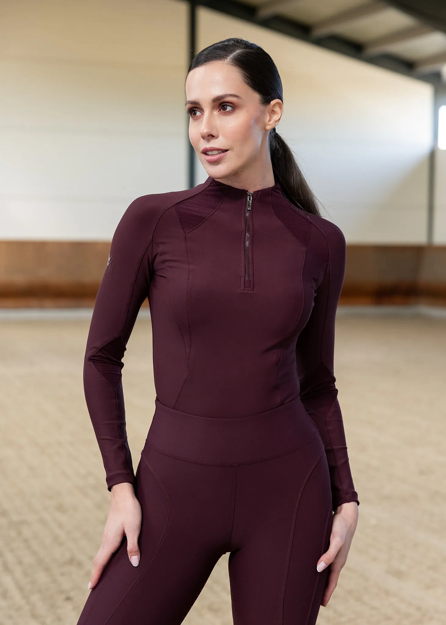 Frame Long Sleeve Base Layer (Burgundy)