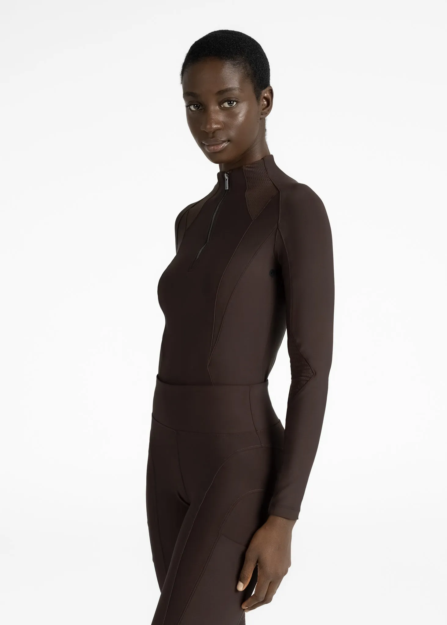 Frame Long Sleeve Base Layer (Chocolate)