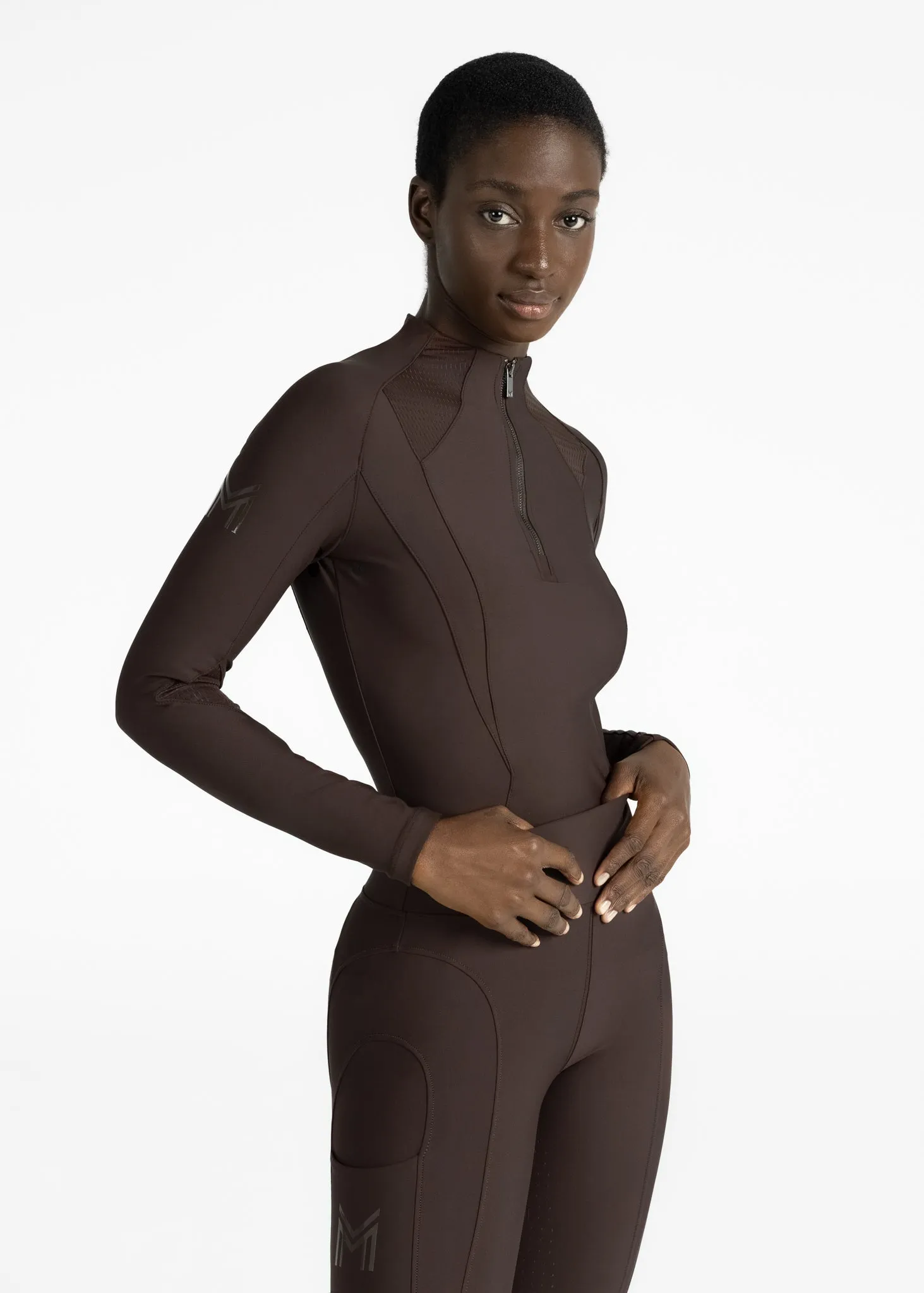 Frame Long Sleeve Base Layer (Chocolate)