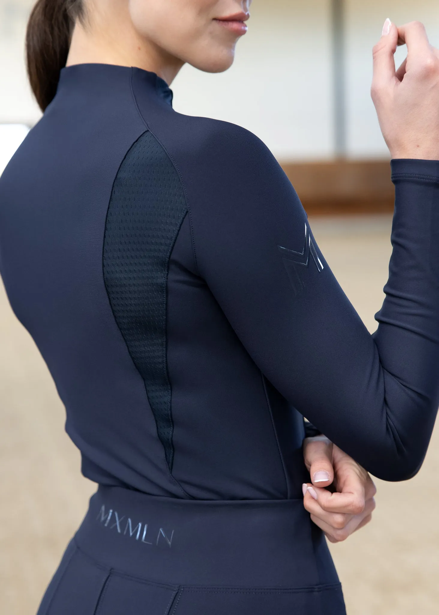 Frame Long Sleeve Base Layer (Navy)