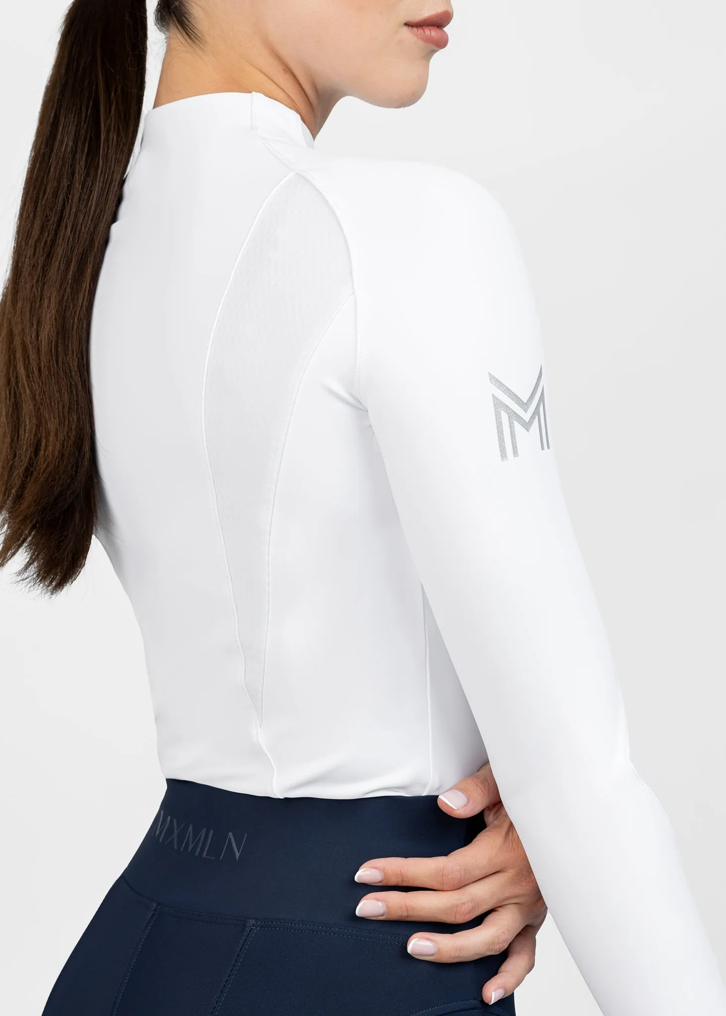 Frame Long Sleeve Base Layer (White)