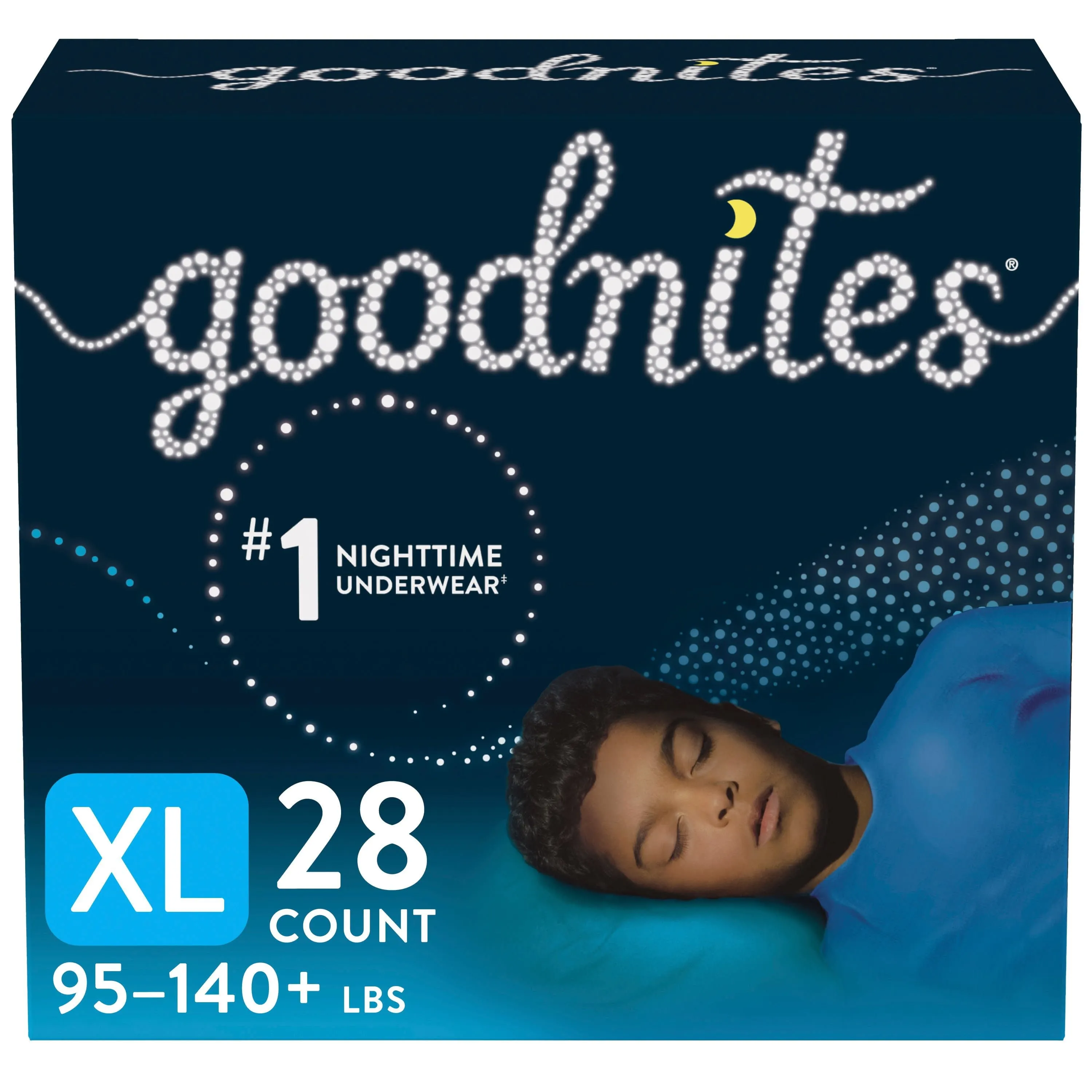 Goodnites Nighttime Bedwetting Underwear for Boys, XL, 28 Ct