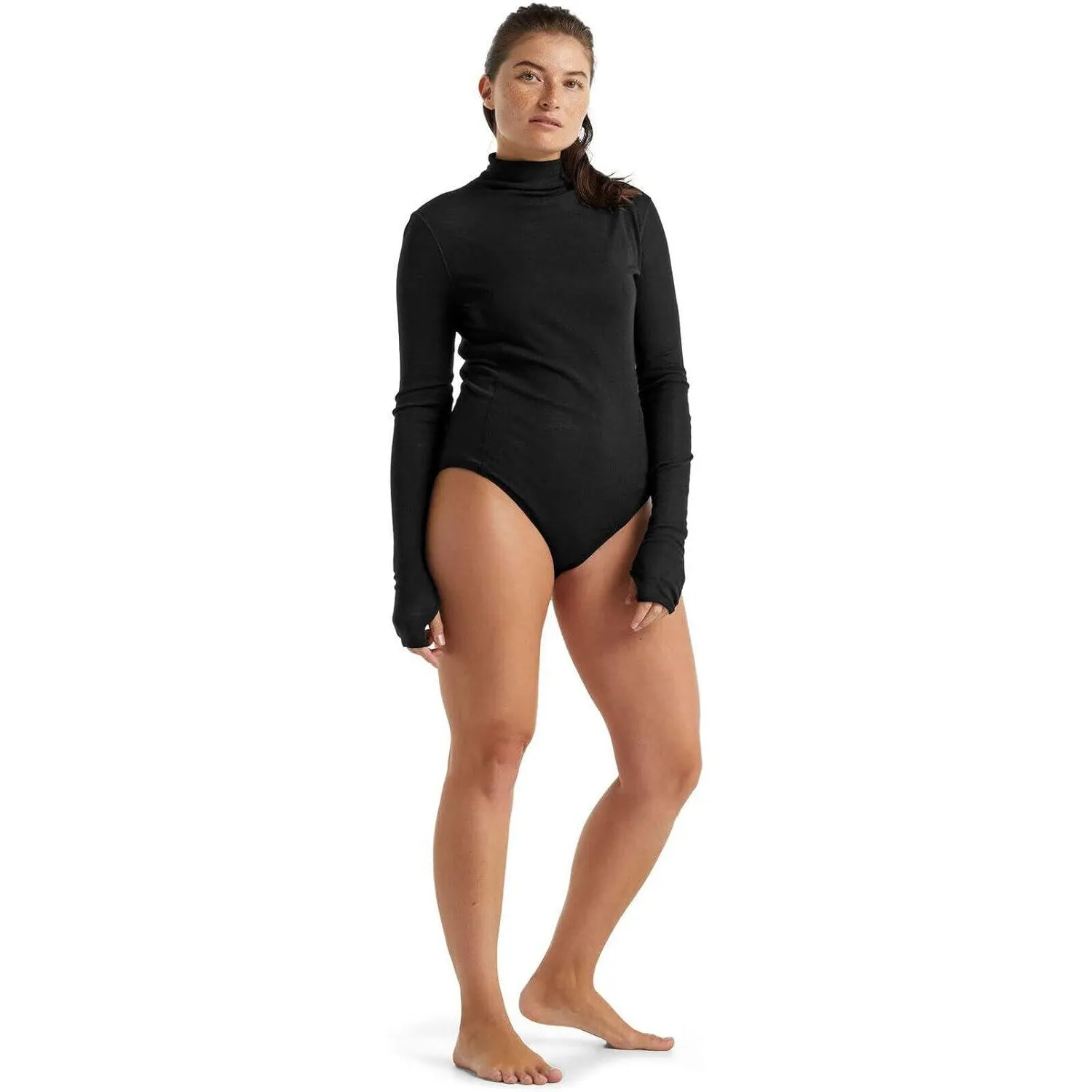 Icebreaker Merino Women Queens Ls High Neck Bodysuit