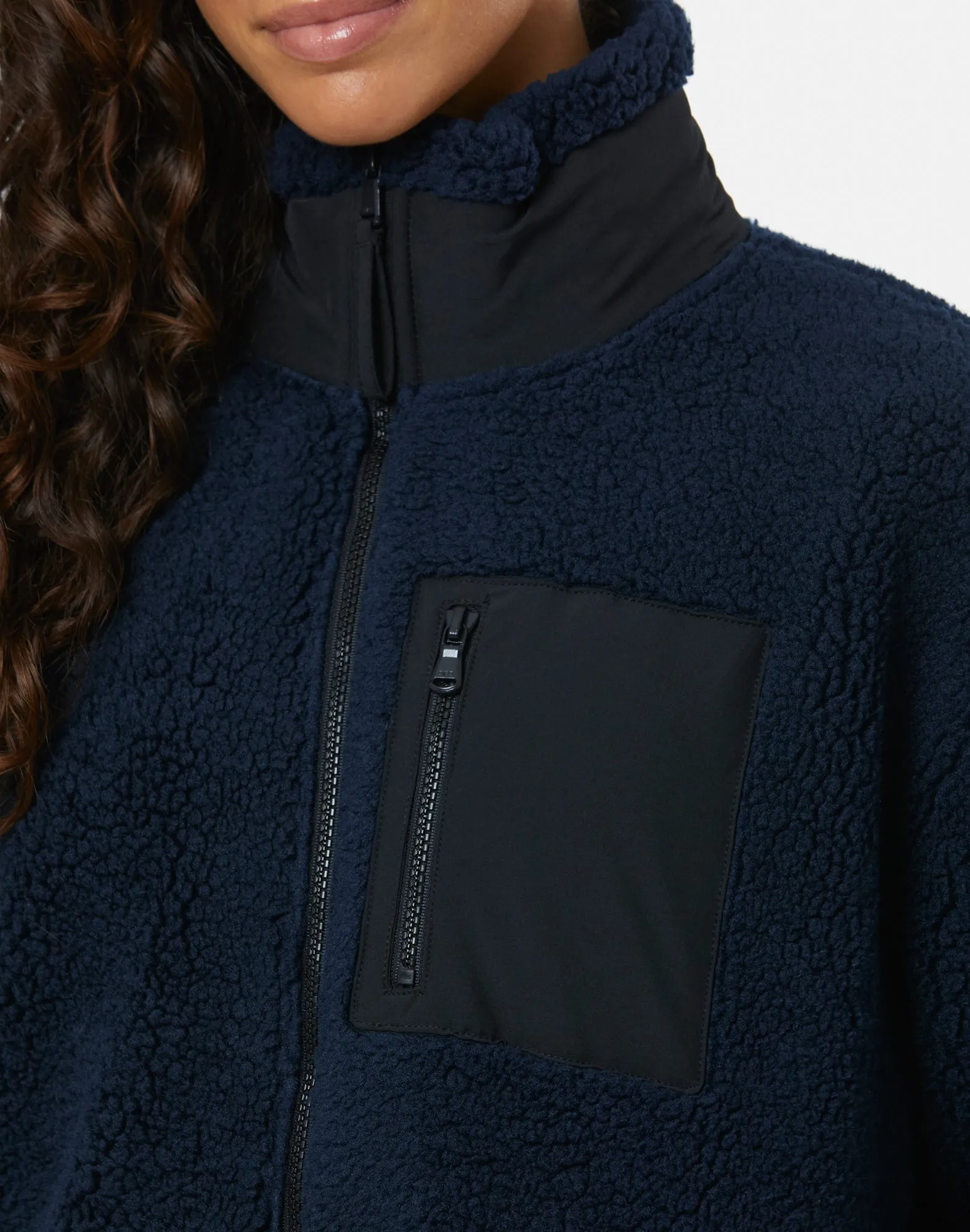 Industry Fleece Jacket in Navy