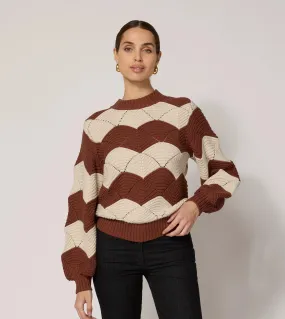 Kori Sweater | Terracotta /Ivory