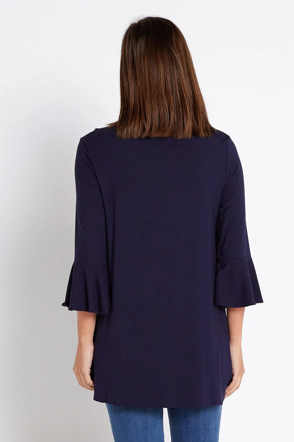 Lacey Bamboo Top - Navy