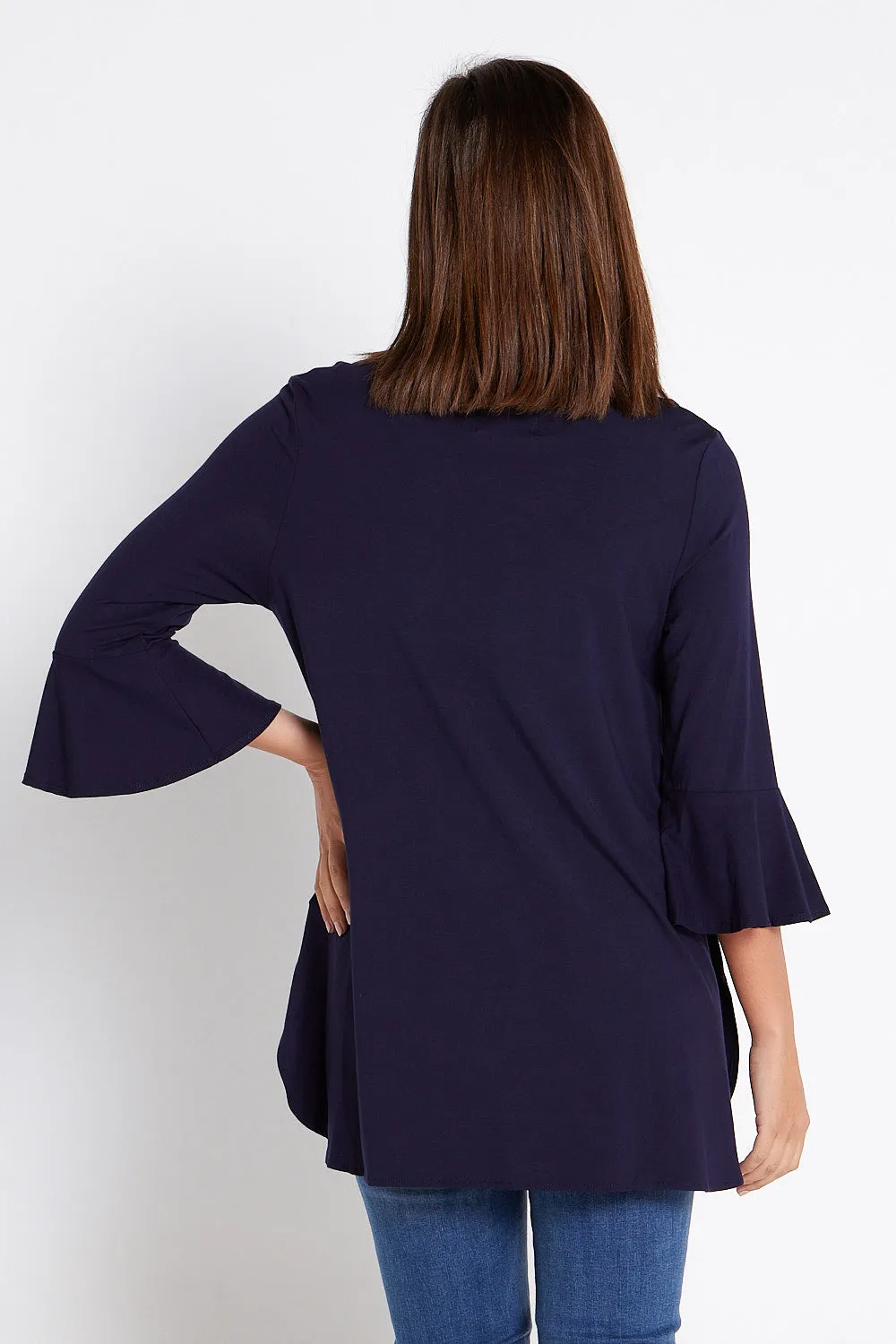 Lacey Bamboo Top - Navy