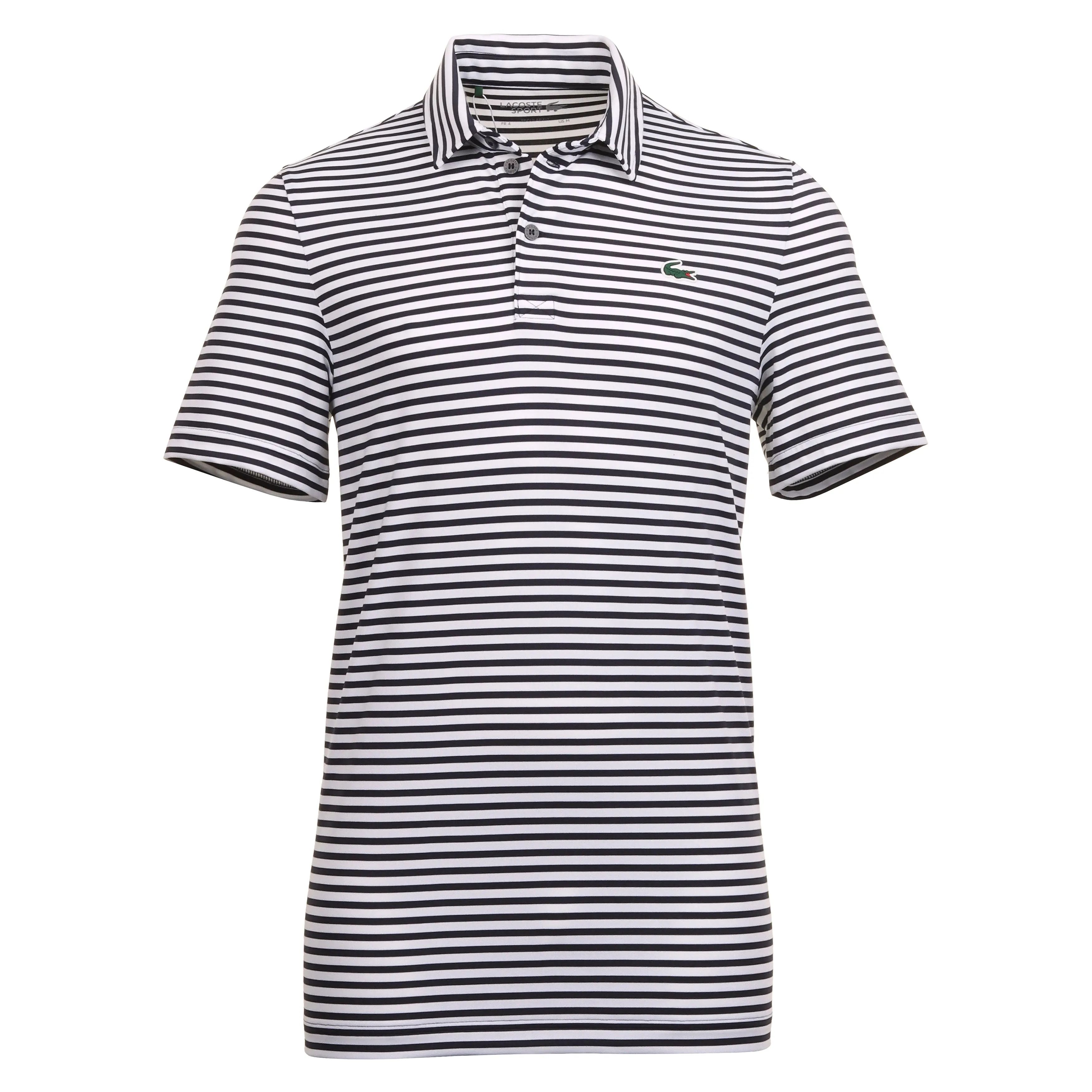 Lacoste Golf All Over Stripe Polo Shirt