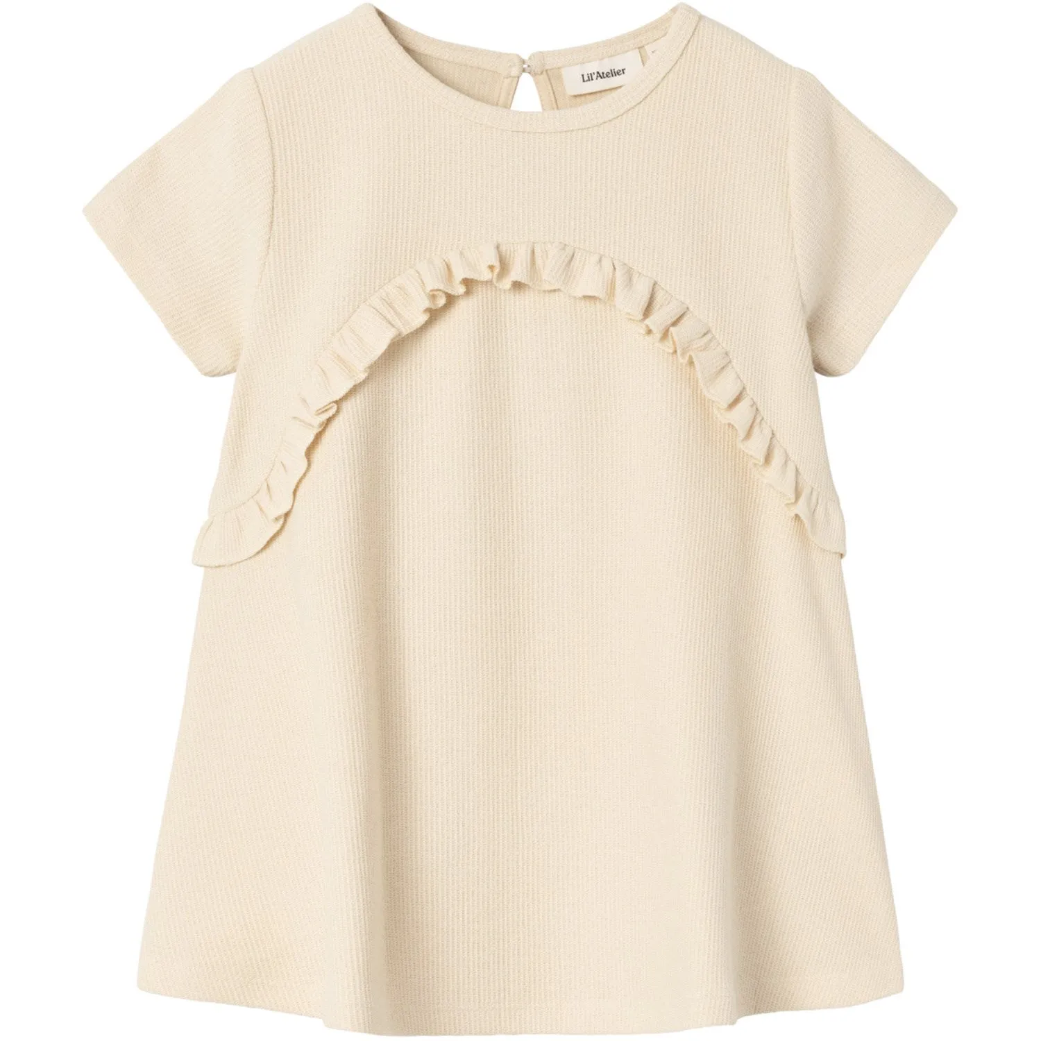 Lil'Atelier Bleached Sand Jolene Loose Sweat Dress