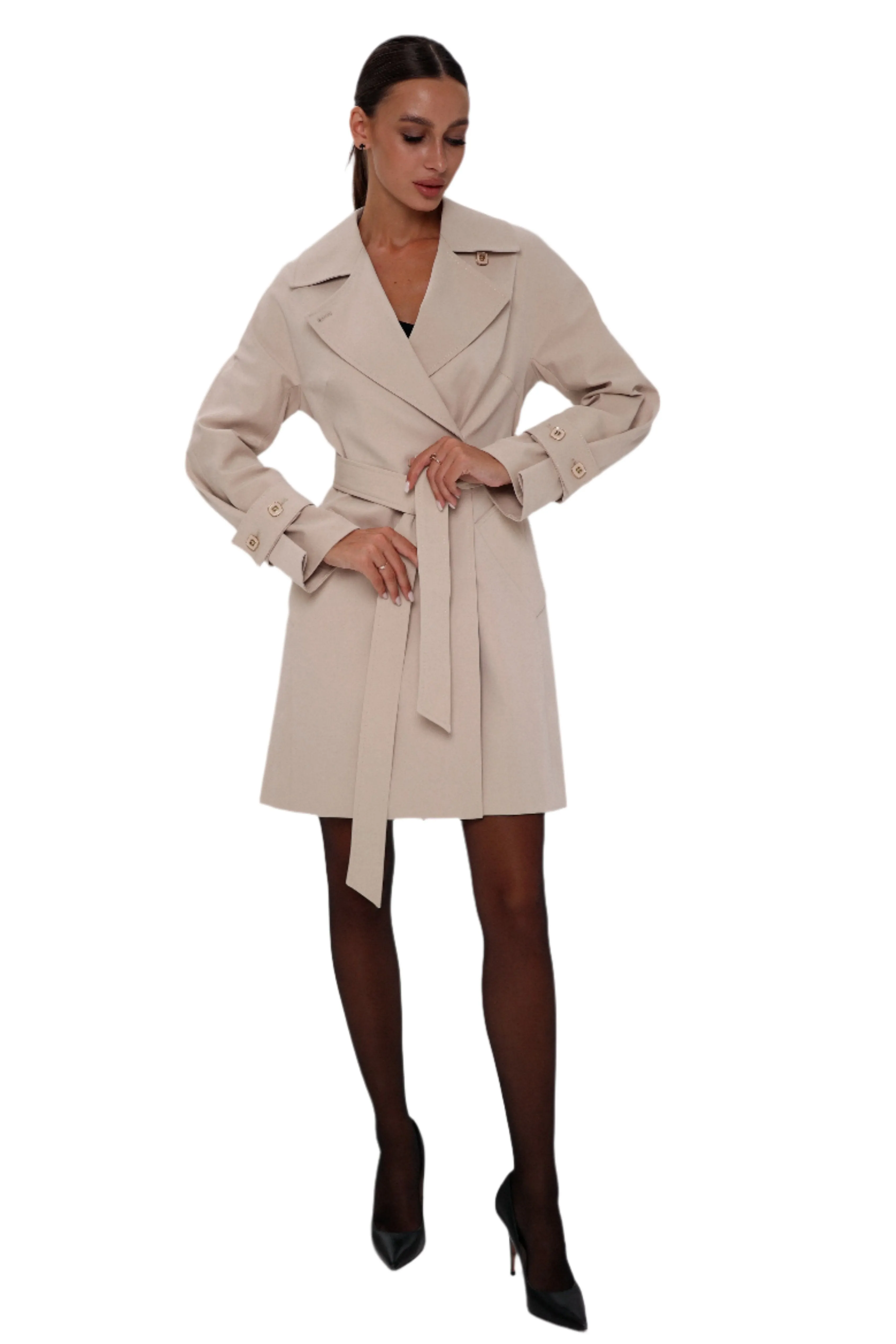 London Trench Coat in Beige