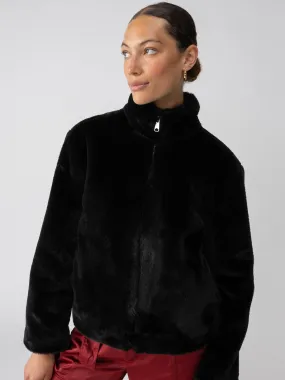 Lux Fur Coat Black