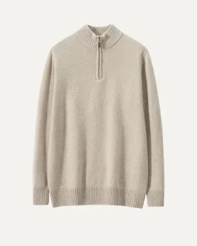 Madrid Cashmere Zip Sweater