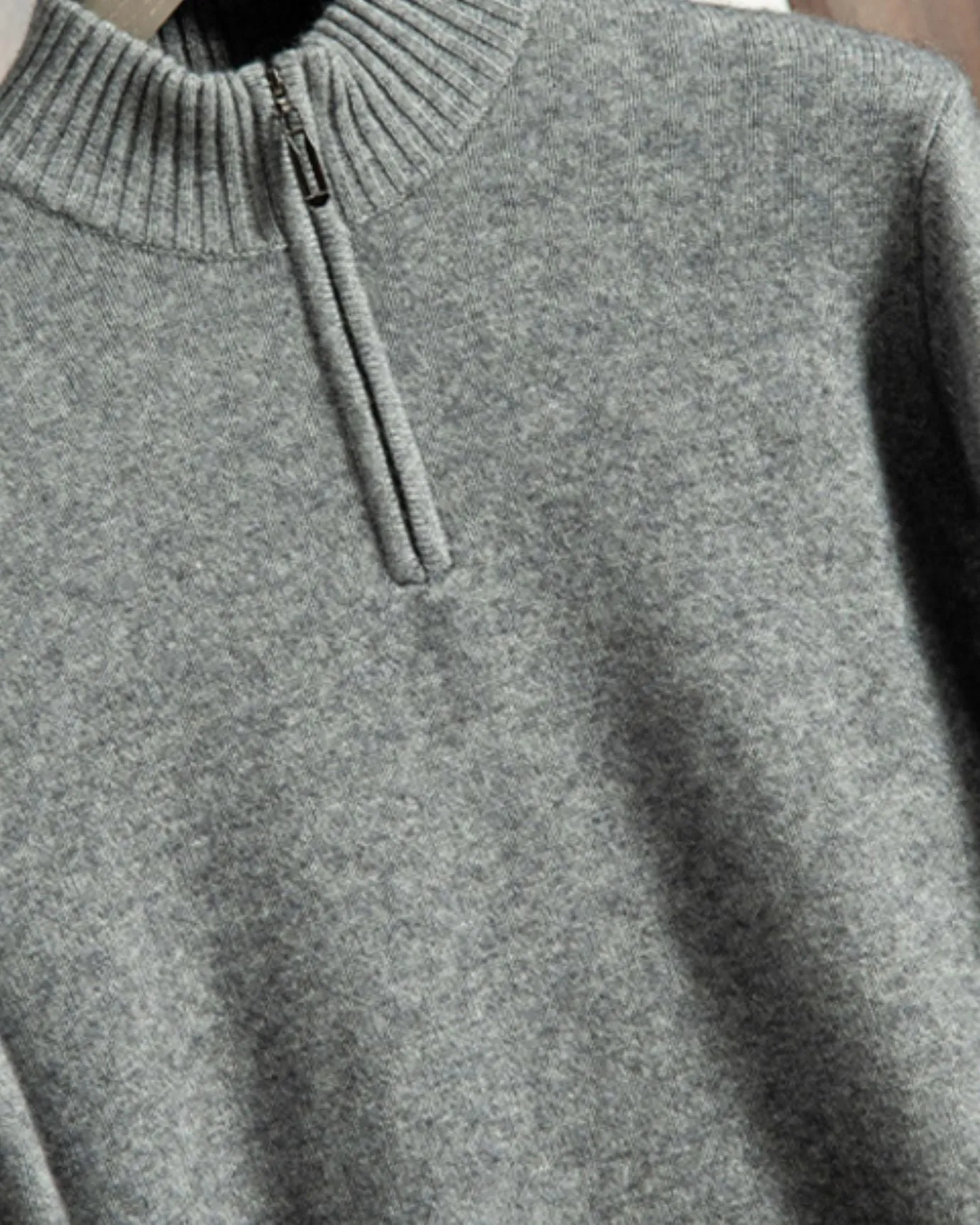 Madrid Cashmere Zip Sweater