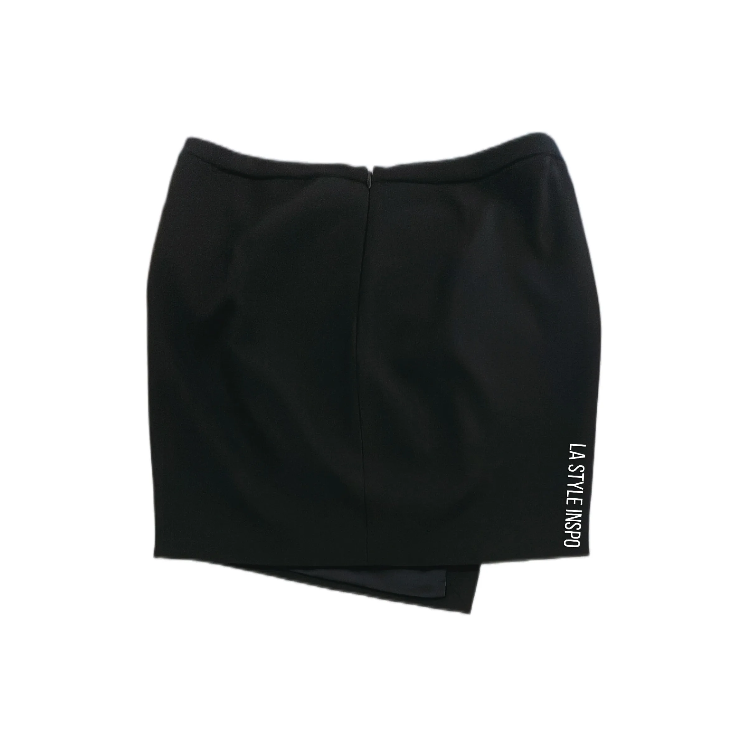 Mason Mini Skirt Side Cuts Asymmetrical in Black Size 0