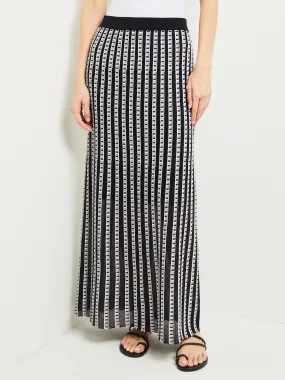 Maxi A-Line Skirt - Soft Burnout Knit