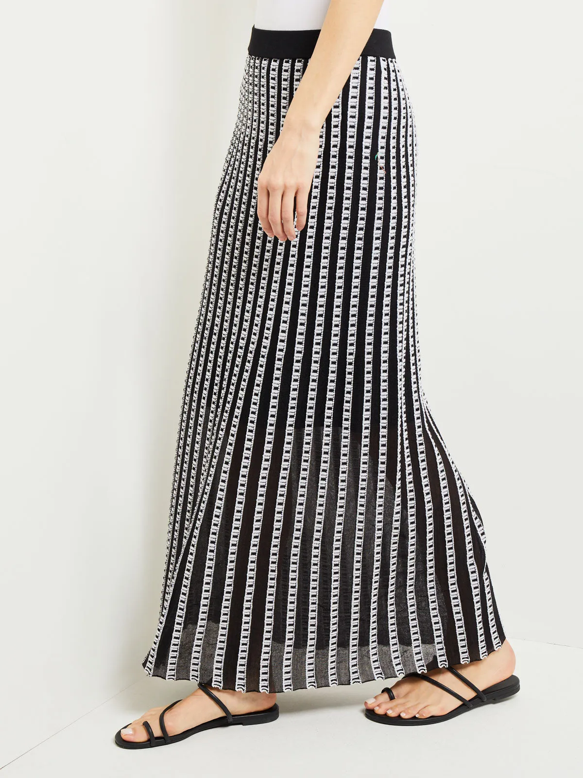 Maxi A-Line Skirt - Soft Burnout Knit