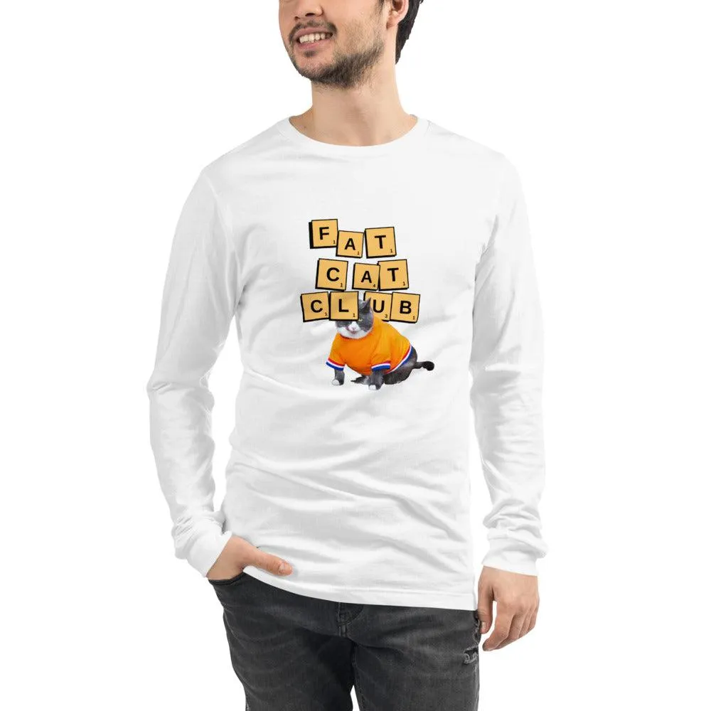 Men Fat Cat Club Long Sleeve T-Shirt