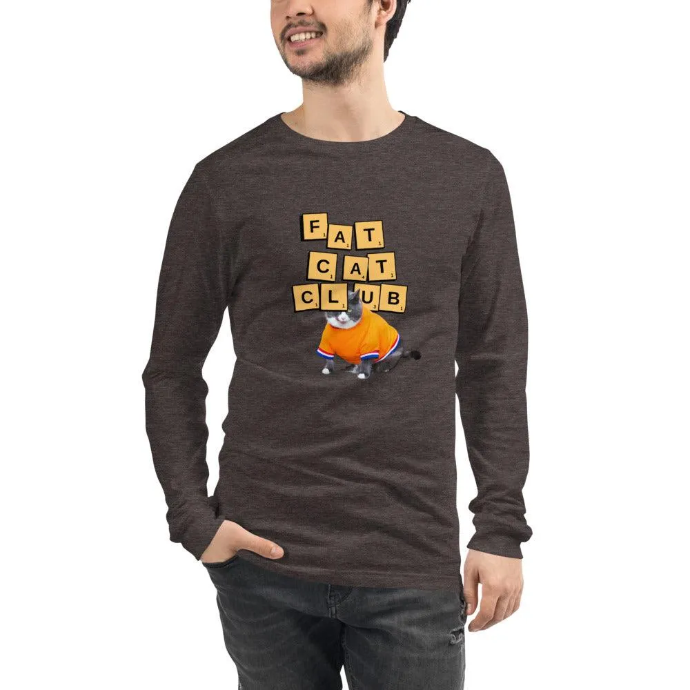 Men Fat Cat Club Long Sleeve T-Shirt