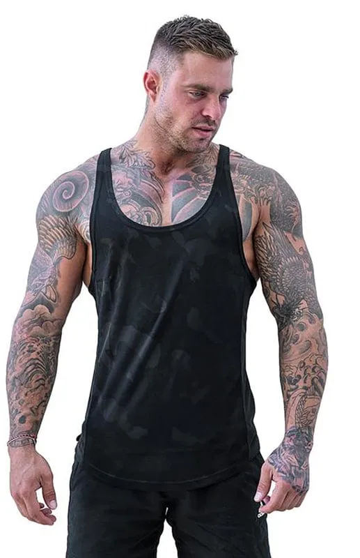 Men's Camouflage Print Breathable Quick Dry Tank Top