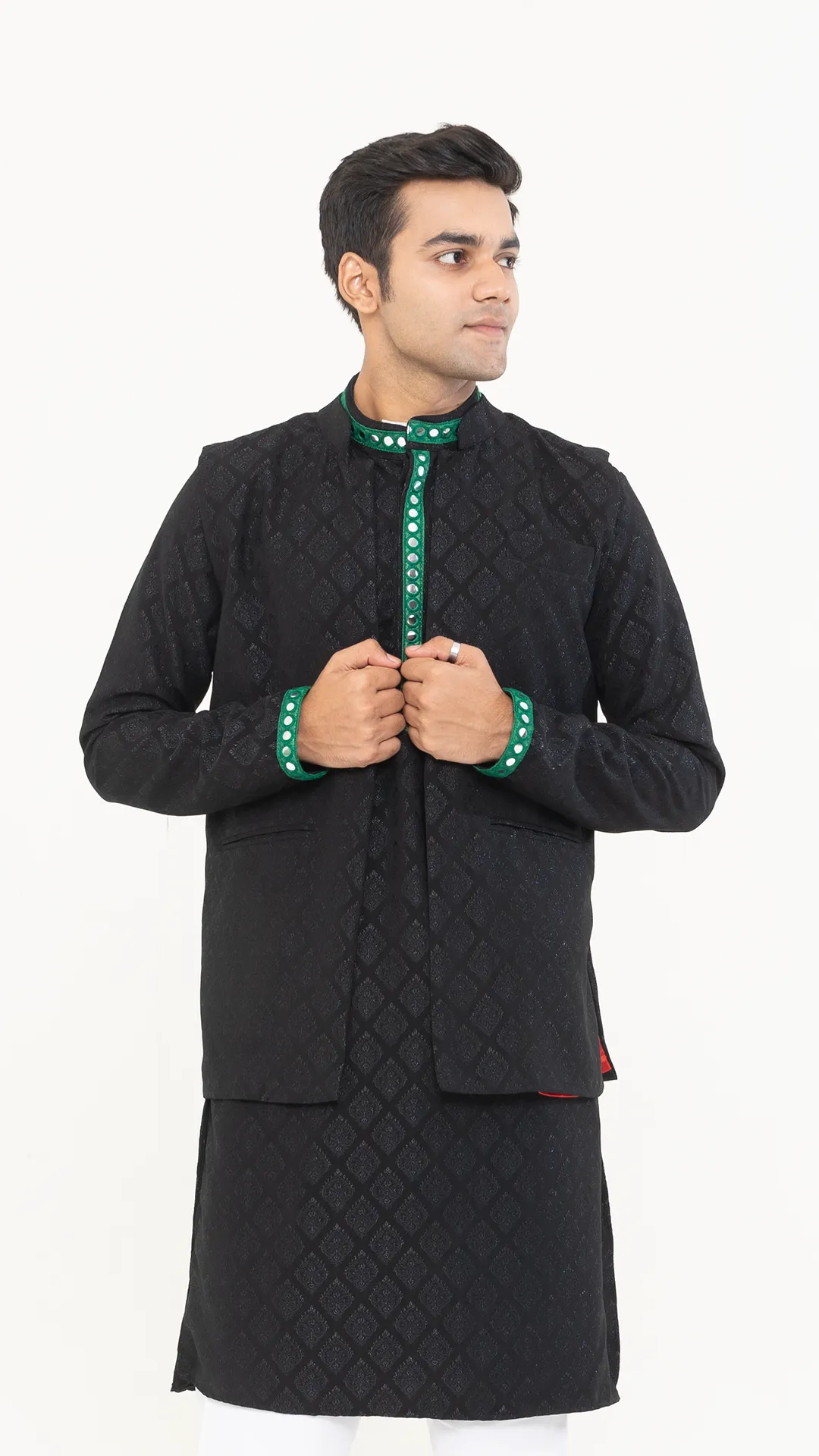 Mirror Black ethnic jacket | stylematters