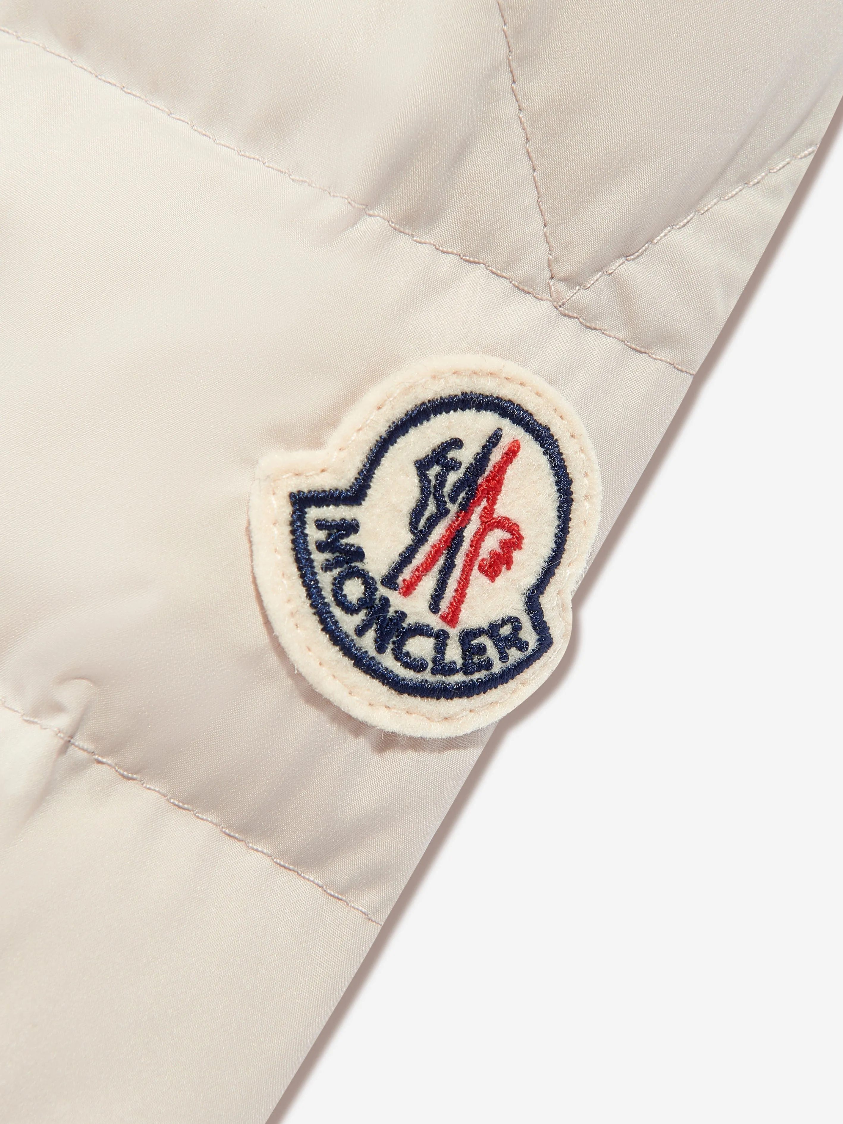 Moncler Enfant Boys Down Padded Akil Shirt Jacket in Beige