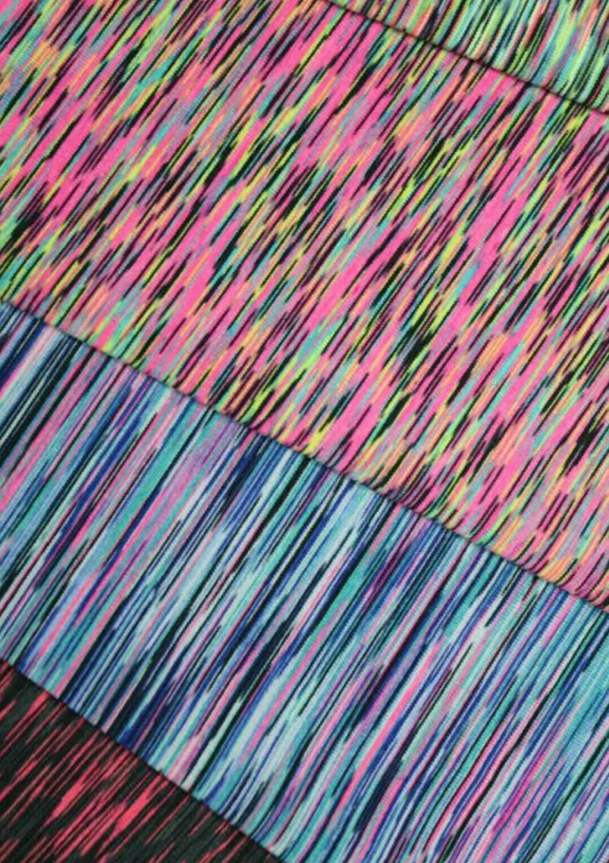 Multicolour Activewear Jersey Marl Striped Fabric 60" Wide Fashion Dress D#308