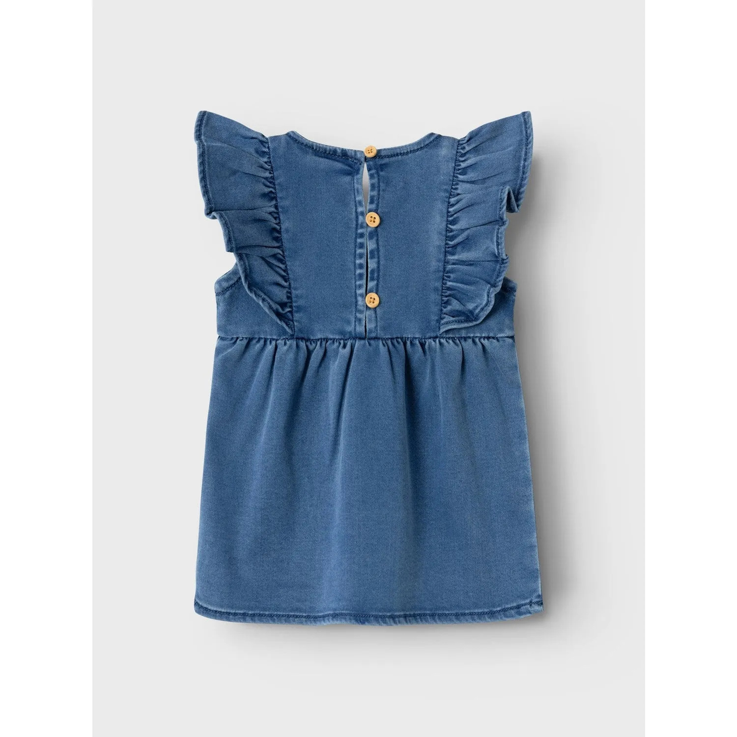 Name It Medium Blue Denim Lotus Denim Dress