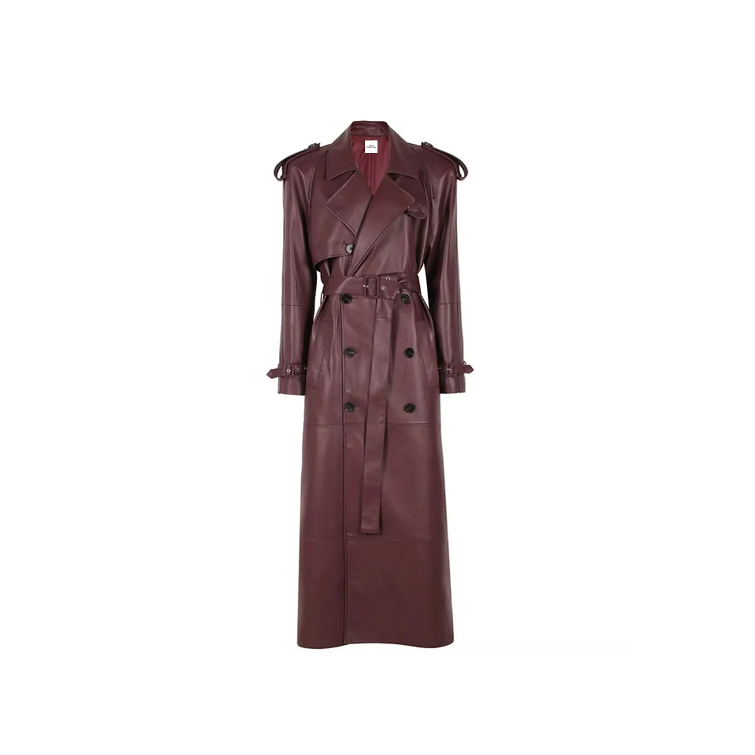 Neo Oversize Burgundy Sheepskin Coat