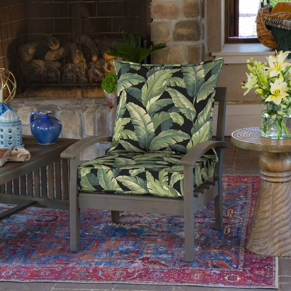 NEW - Cebu Deep Seat Outdoor Cushion Set Onyx - Arden Selections