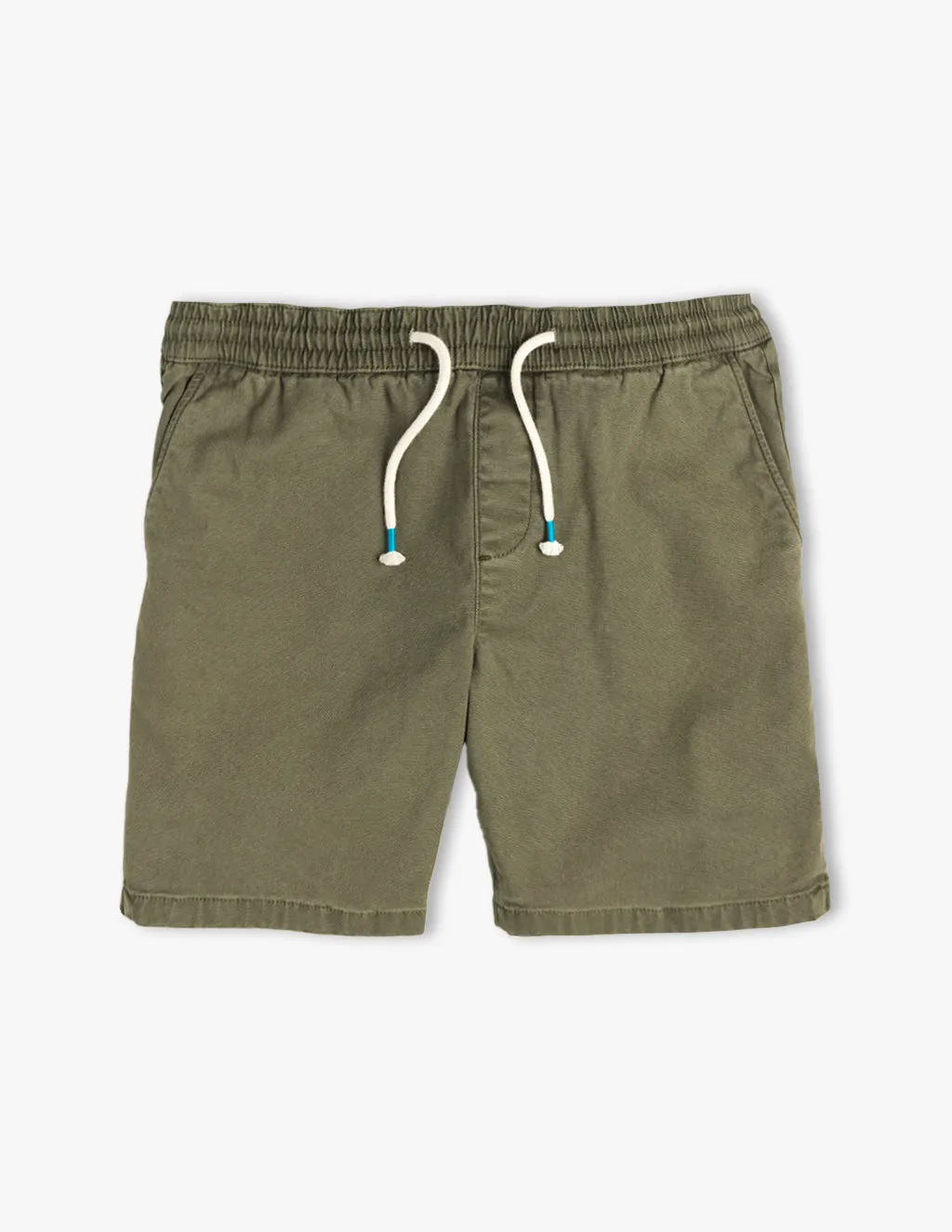 OLIVE CANVAS SHORTS