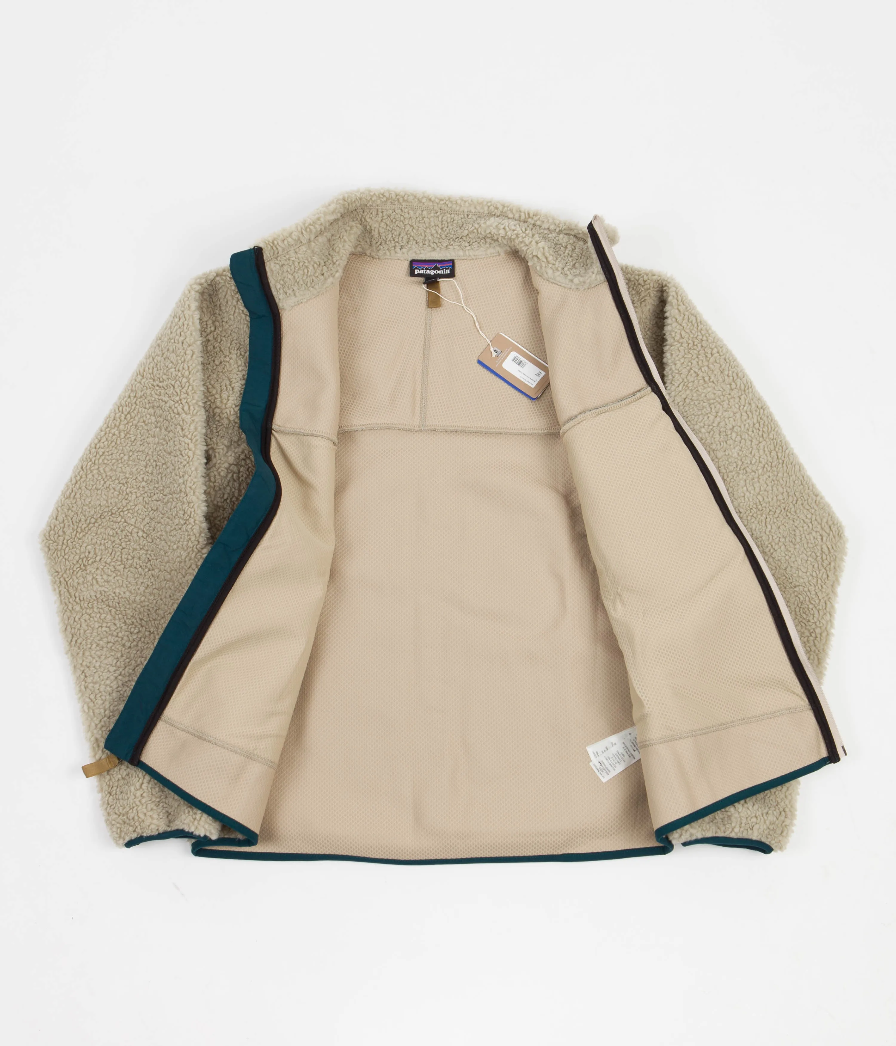 Patagonia Classic Retro-X Jacket - Pelican / Dark Borealis Green