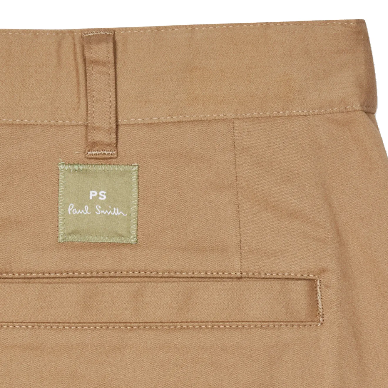 Paul Smith Relaxed-Fit Tan Stretch-Cotton Sateen Trousers Tan