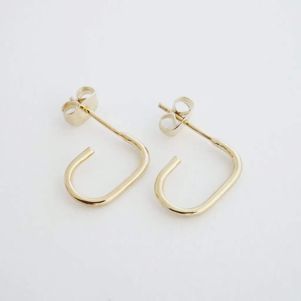 Paulette Oblong Hoops