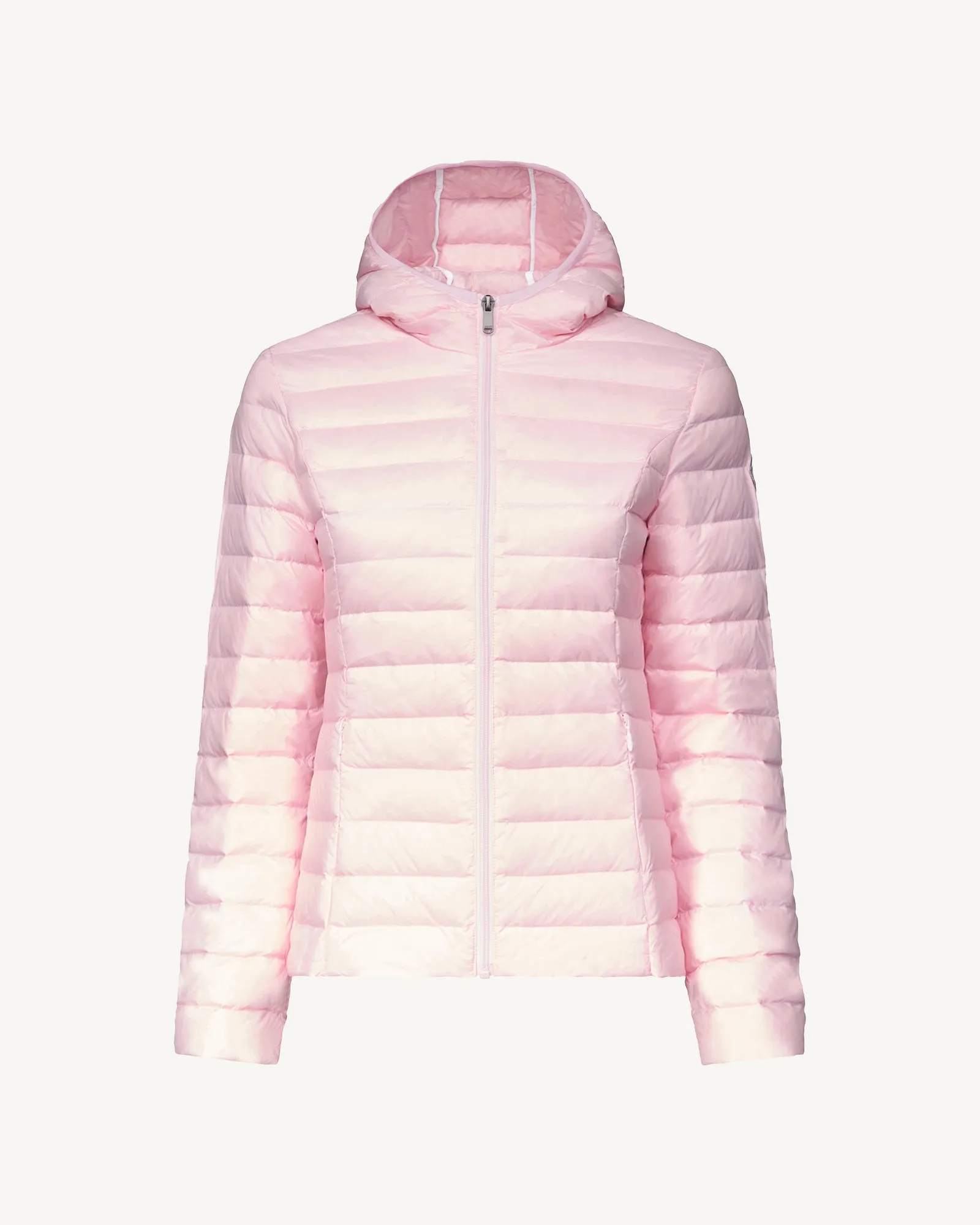 Petal rose Cloe lightweight hooded puffer jacket