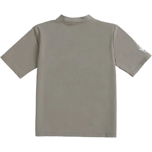 Petit Crabe Taupe Max Half Zip Swim Shirt