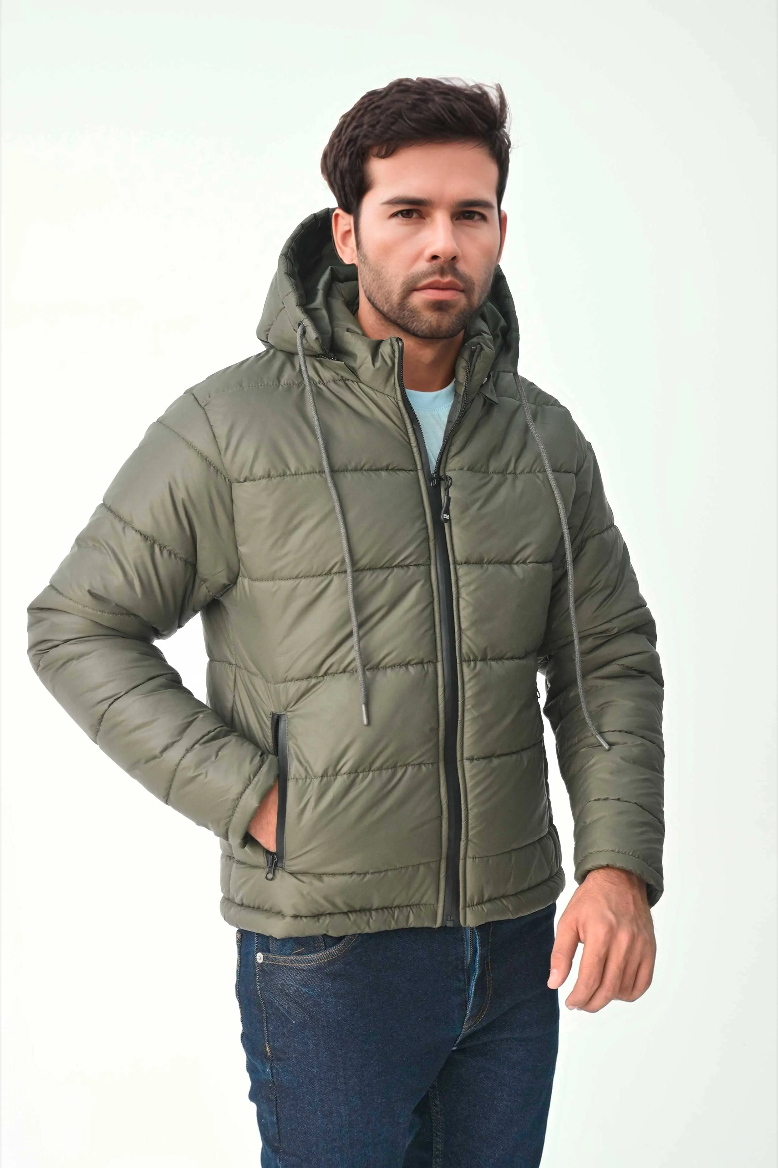 Polo Republica Men's Sliven Puffer Hooded Jacket