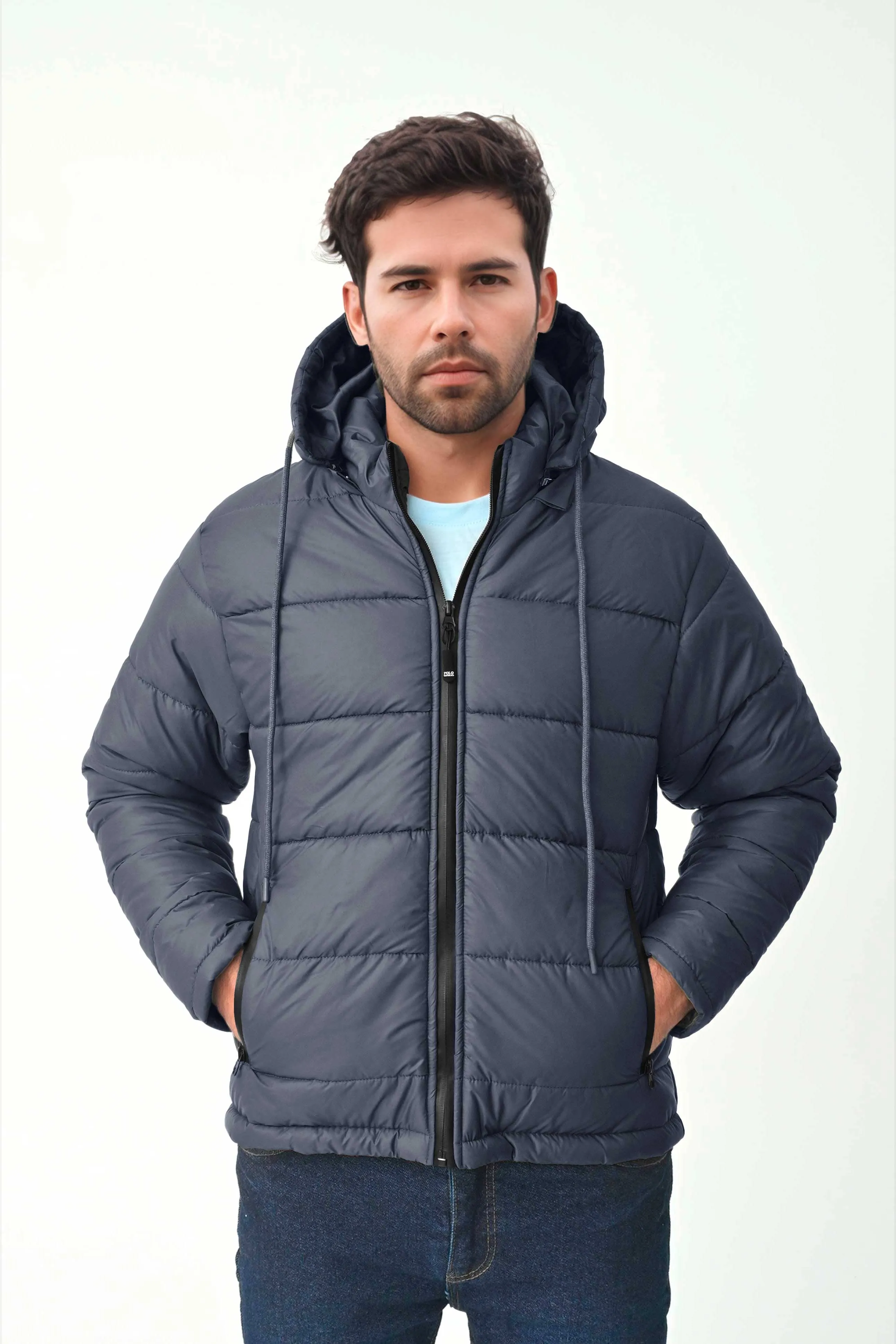 Polo Republica Men's Sliven Puffer Hooded Jacket