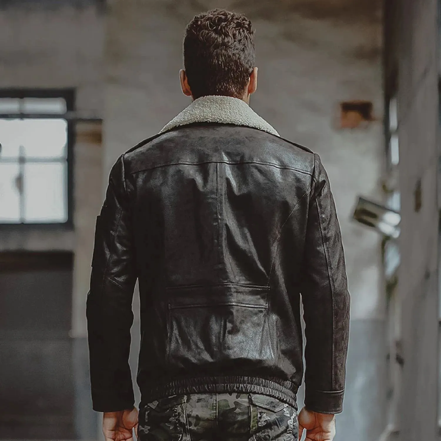 Real Leather Air Force Flight Jacket