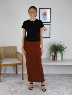 Regina Crinkle Maxi Skirt