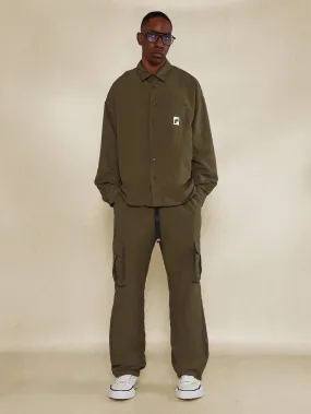 Regular Fit Long Sleeve Shirt And Cargo Pant 2 Piece Set