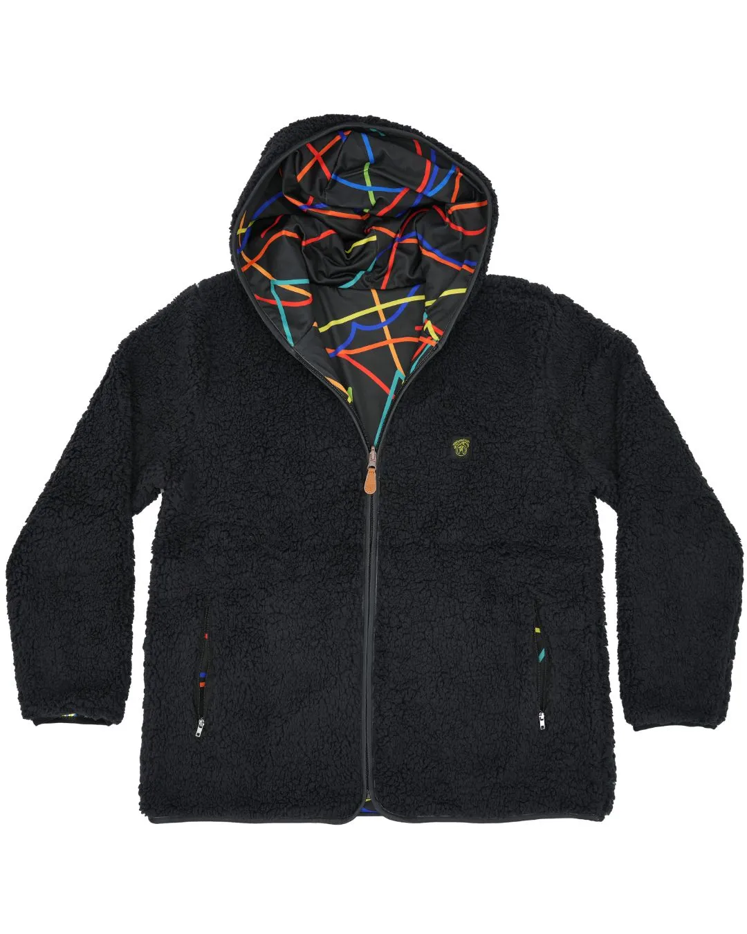 Reversible Sherpa Full Zip Hoodie