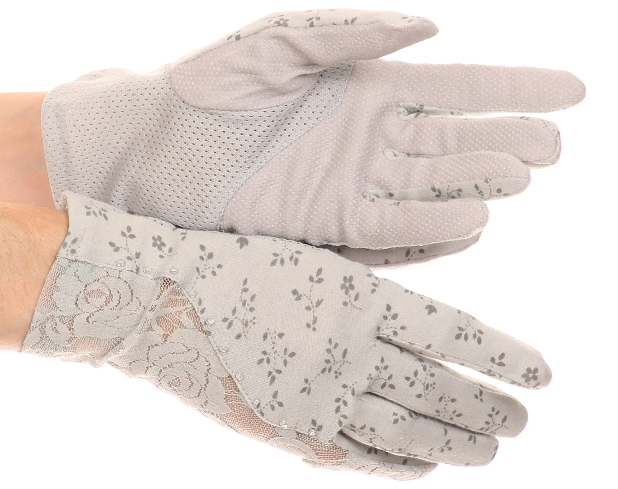 Sakkas Annie wrist length antique look femminine assorted stretch glove with lace