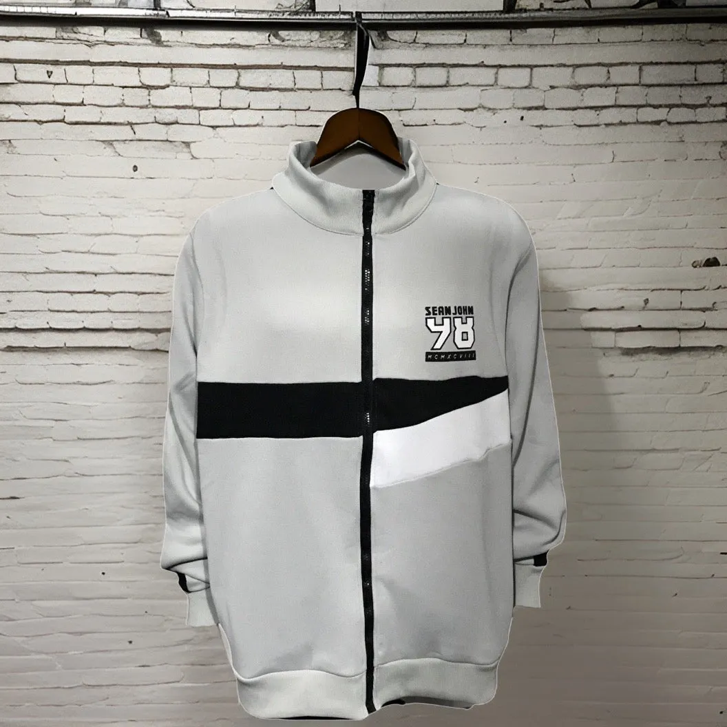 ^SEAN JOHN^ (GREY-MULTI) POLYESTER ZIP UP TRACK JACKETS (XB SIZED)