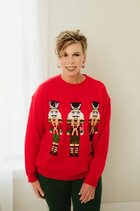 Sequin Nutcracker Sweater