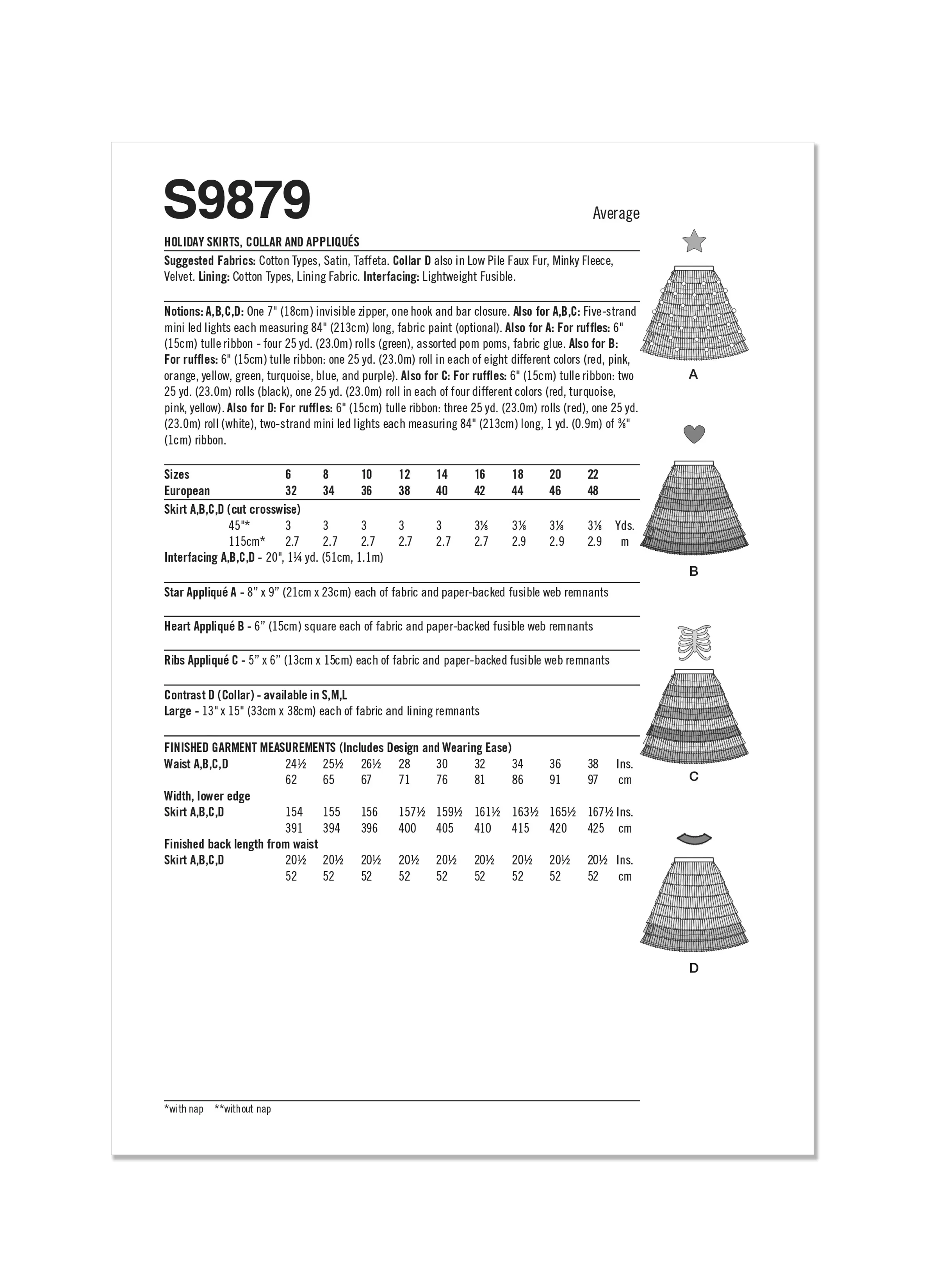 Simplicity Pattern S9879 Holiday Craft