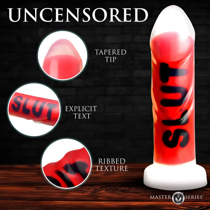 SLUT Silicone Dildo by Master Series