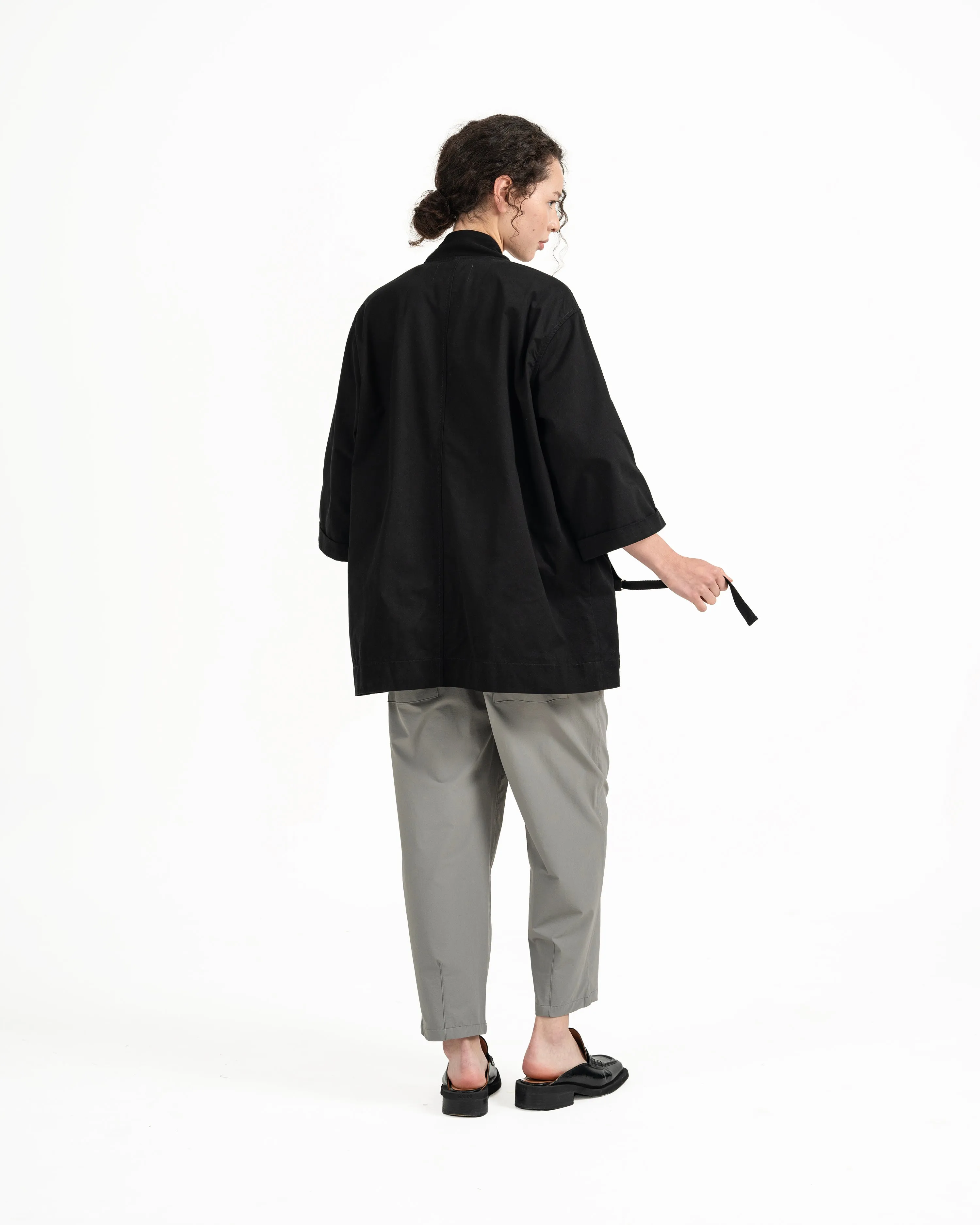 Stark Kimono Coat - Black