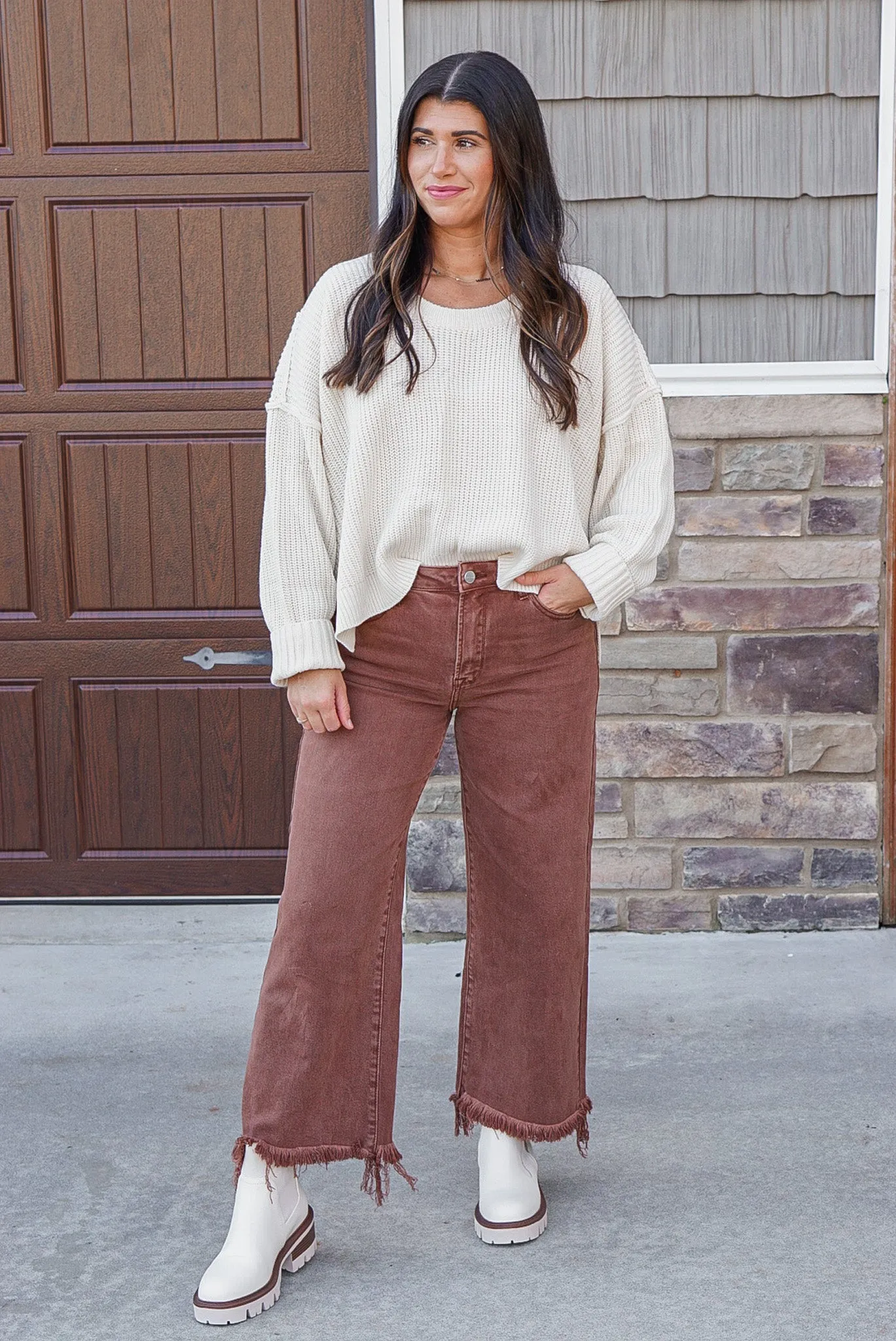 Stylish Perfection Ivory Cropped Sweater