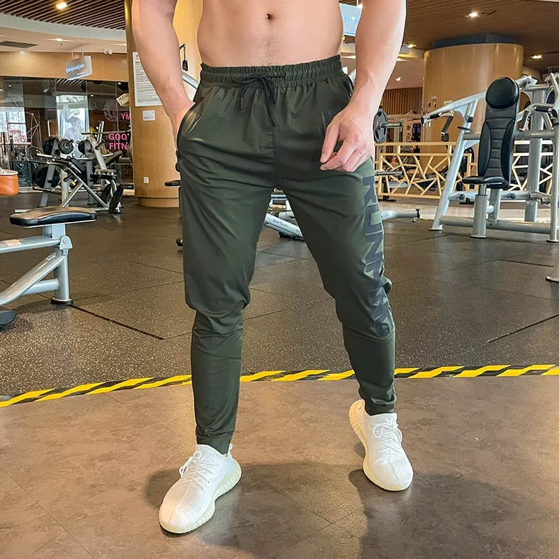 Summer Men Pants Ice Cool Casual Breathable Lightweight Quick Dry Trousers Men's Long Pants Male Black Pants Pencil Pants