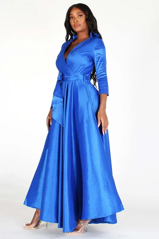 Taffeta Maxi Dress